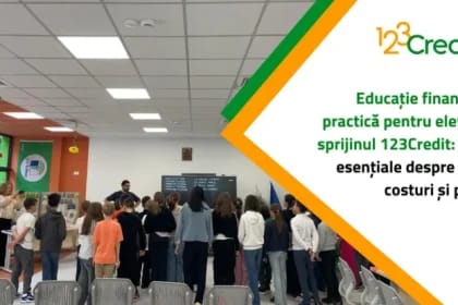 Elevii învață secretele banilor, costurilor și profitului cu ajutorul 123Credit: Educație financiară aplicată pentru viitorul lor financiar