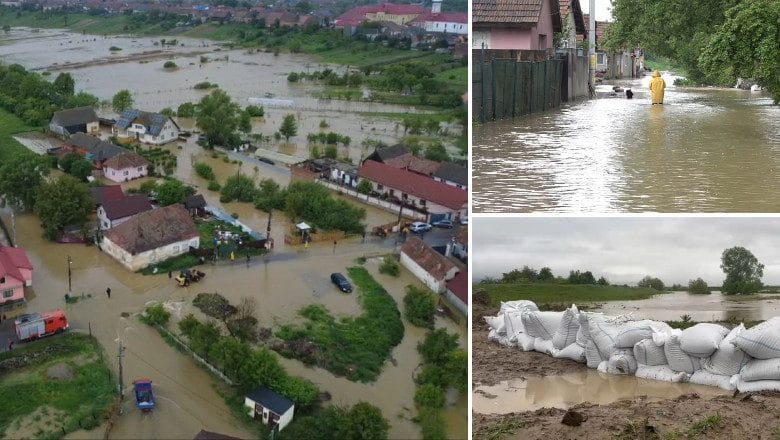 Furtuni devastatoare în țară: evacuări în masă și case sub ape. Fechet avertizează: Luna aceasta ar putea fi una dintre cele mai ploioase din istorie