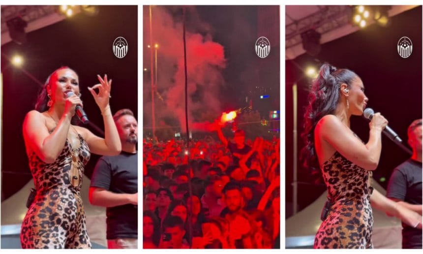 Fanii FCSB blocați să vadă scenele controversate: Jucătorii de la Shkendija, surprinși petrecând alături de o femeie celebră în centrul orașului Fanii FCSB blocați să vadă scenele controversate: Jucătorii de la Shkendija, surprinși petrecând alături de o femeie celebră în centrul orașului