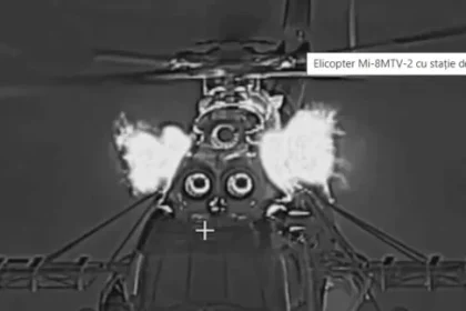 Elicopterele Mi-8 atacă dronele Shahed cu mitraliere americane: o confruntare rară și impresionantă
