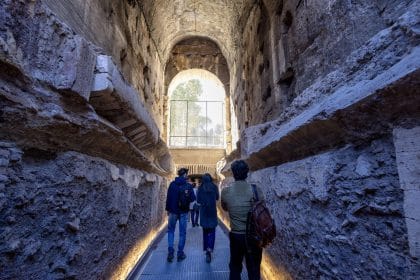 Pasajul subteran secret al Colosseumului din Roma, dezvăluit pentru vizitatori în această lună