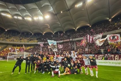 Portarul Aioani le-a scos peri albi dinamoviștilor. Rapid s-a impus într-un derby spectaculos