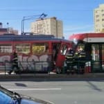 Accident bizar în Arad: Un tramvai a plecat singur din depou și a lovit o altă garnitură. Patru persoane au fost rănite
