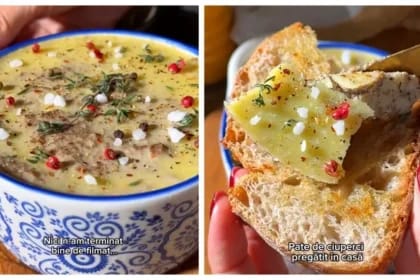 Pate de ciuperci, rețeta specială care se prepară cu doar câteva ingrediente. Are un gust deosebit și este ideală pentru diete. VIDEO