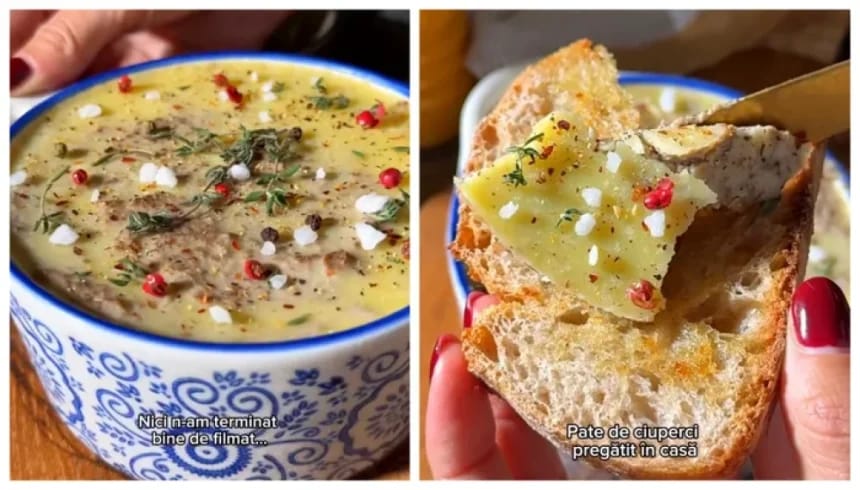Pate de ciuperci, rețeta specială care se prepară cu doar câteva ingrediente. Are un gust deosebit și este ideală pentru diete. VIDEO