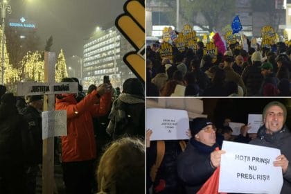 A treia zi de proteste pentru o justiție corectă. Manifestații în Capitală și în marile orașe: peste 1.000 de oameni în Piața Victoriei