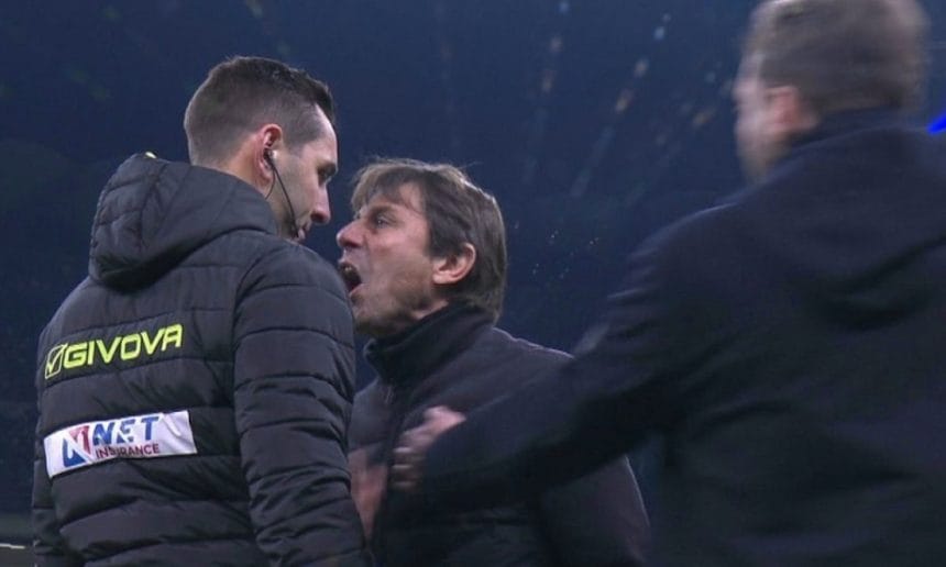 Lui Conte nu-i priesc întâlnirile cu Chivu. Antrenorul lui Napoli a fost iar eliminat. ”Să vă fie rușine!”