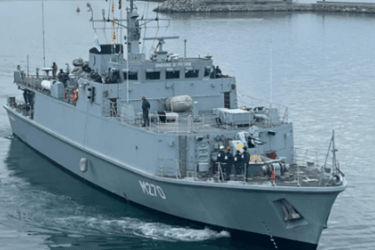 Vânătorul de mine M 270, misiune în Marea Neagră, alături de nave din Bulgaria şi Turcia