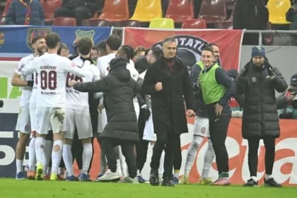 FCSB, umilită acasă de CFR Cluj, și play-off-ul pare tot mai departe pentru echipa lui Gigi Becali