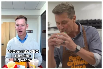 Război pe burgeri! Șeful McDonald’s, ironizat pe internet după un clip viral. Burger King a intrat imediat în joc