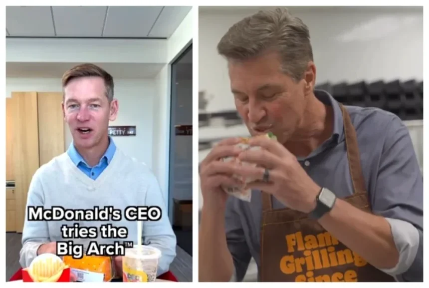Război pe burgeri: Șeful McDonald’s făcut de râs, iar Burger King ripostează Război pe burgeri! Șeful McDonald’s, ironizat pe internet după un clip viral. Burger King a intrat imediat în joc