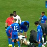 Sperietură pentru Nicolae Stanciu la debutul în China, după un fault violent. Căpitanului naționalei era cât pe ce să o comită înainte de baraj