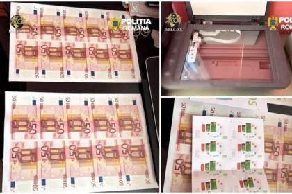 Descoperire șocantă într-un sat din Suceava. O fabrică de bani falsi a fost deconspirată de DIICOT, iar suspecții au fost prinși cu 1,2 milioane de euro