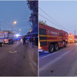 Incendiu puternic într-un bloc din Constanța: 160 de oameni evacuați. Patru copii și cinci adulți la spital. Un bărbat în stare critică