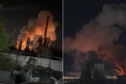 Explozie urmată de un incendiu puternic la CET Vest din Capitală: transformatoare electrice afectate. Două cartiere, fără apă caldă