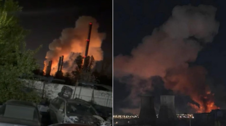Explozie urmată de un incendiu puternic la CET Vest din Capitală: transformatoare electrice afectate. Două cartiere, fără apă caldă
