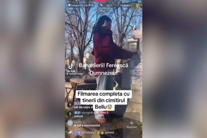 Control judiciar pentru tinerii care au dansat și simulat că fac sex pe mormintele din Cimititul Bellu