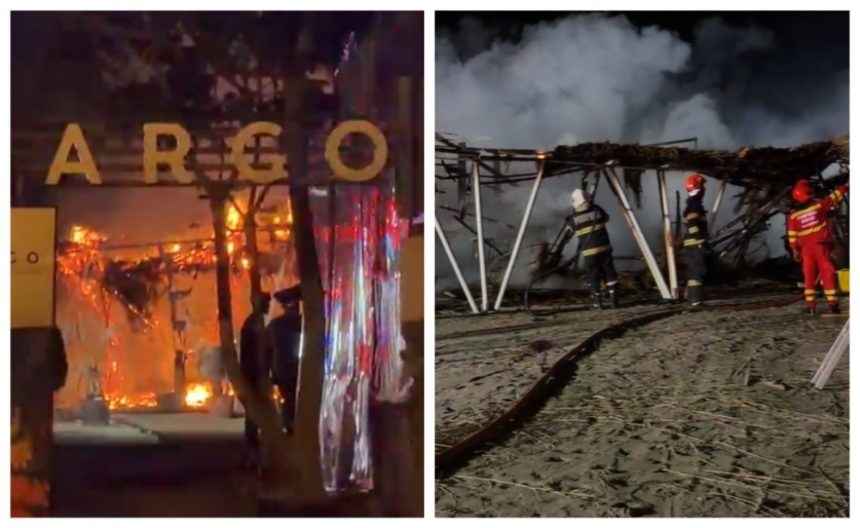 Panica în Mamaia: incendiu la Argo, barul de pe plajă - pompierii intervin în forță Alertă în Mamaia: incendiu la Argo, un beach bar aflat pe plajă. Intervenție de urgență a pompierilor