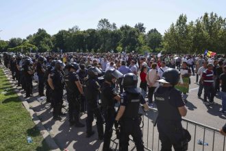 Protestul oierilor s-a mutat la Guvern după incidentele de la ANSVSA. Jandarmeria acuză că protestatarii blochează traficul