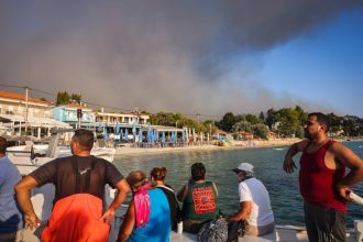 Incendiu de amploare în Halkidiki, în zona unde sute de mii de români merg în vacanță. Mesajul consulatului de la Salonic
