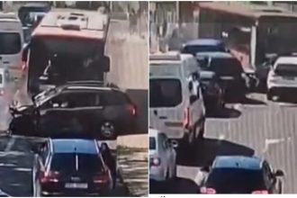 Șofer de autobuz, prins beat la volan după un accident cu 12 mașini. Explicația dată de bărbat
