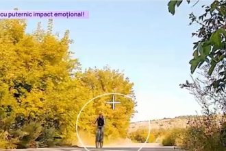 Imagini șocante din Donețk: Armata rusă a publicat pe Telegram momentul în care o dronă elimină un civil ucrainean pe bicicletă