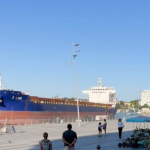 Accident naval în Portul Tulcea: un vapor scăpat de sub control a scufundat două bărci și a lovit alte cinci, plus două pontoane