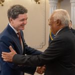 Nicuşor Dan l-a primit pe preşedintele Consiliului European la Palatul Cotroceni. „Ne dorim un buget al Uniunii Europene ambițios”