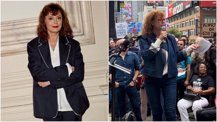 Susan Sarandon reținută la New York: protest tensionat împotriva lui Netanyahu Actrița Susan Sarandon, reținută la New York în timpul unui protest împotriva lui Netanyahu